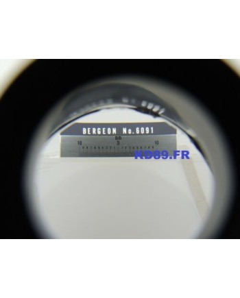 BERGEON 6091 – Loupe à poser de contrôle 5x avec réglette