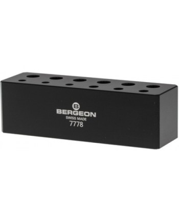 BERGEON 7778-S – Socle pour 6 tournevis et 6 tubes de mèches