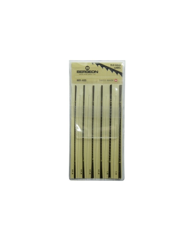 BERGEON 6651-ASS – Assortiment de 72 lames de scie