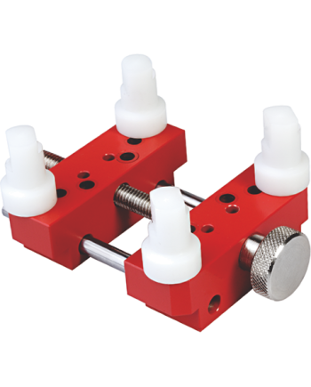 HOROTEC 07.374 / 07.374-A - Porte-boîtes aluminium réglable avec plots Delrin