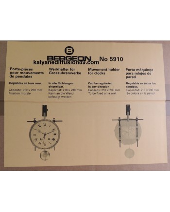 BERGEON 5910 – Support pour mouvements de pendules