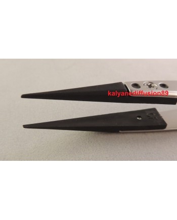 BERGEON 6571-CFR-3C – Brucelles N°3 avec embouts en fibre de carbone