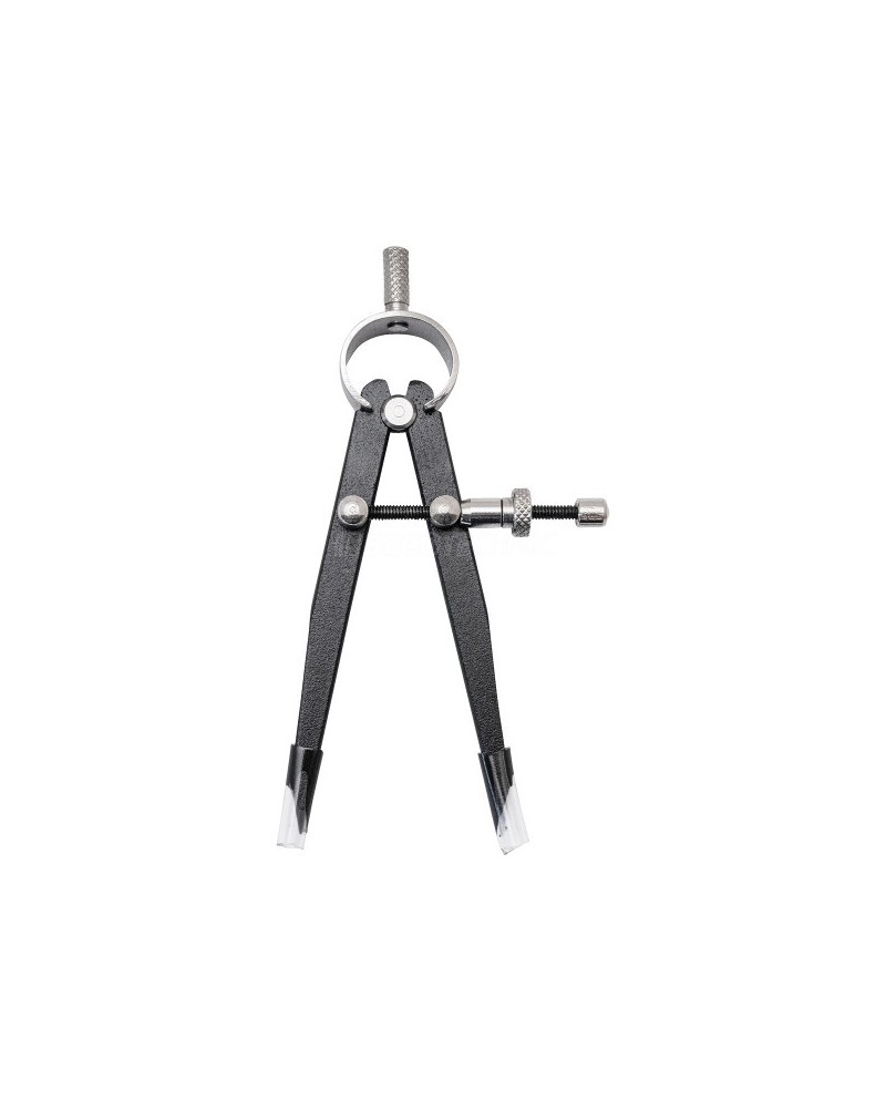 Compas réglable en acier à pointes droites ouvertures 68 / 90 / 125 / 150 mm