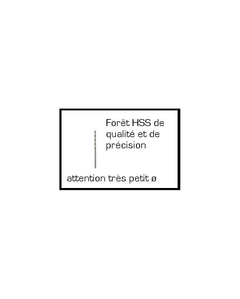 Forêt HSS de précision pour perçages minutieux