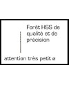 Forêt HSS de précision pour perçages minutieux