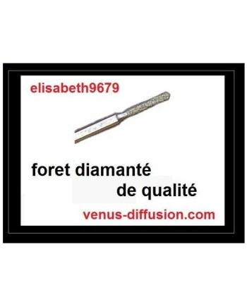 Forêt diamanté de précision pour perçage propre et minutieux