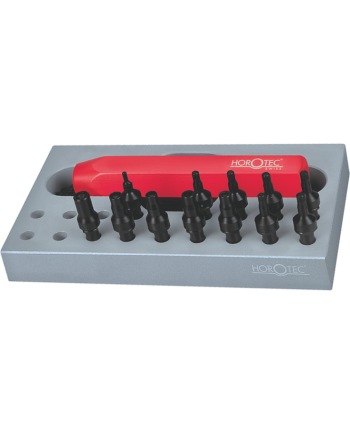 HOROTEC 03.622 - Outil pour poussoirs et tubes vissés avec manche et 13 embouts