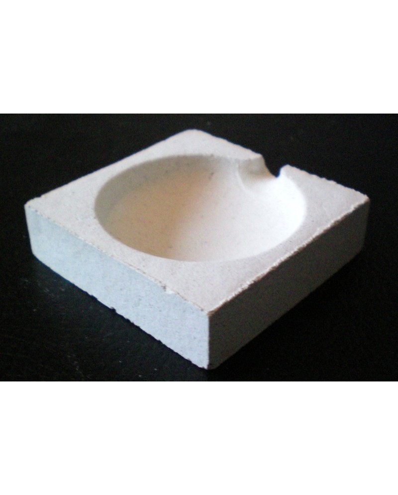 Creuset de bijoutier carré en silice vitreuse Ø 50 / 60 / 70 / 80 mm