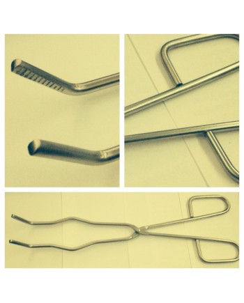 Pince à creusets pour manipulation de creusets de fonderie