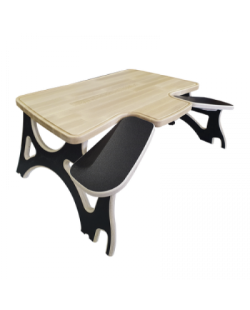 BERGEON 78000-N101000 - Établi transportable et pliable avec plateau en hêtre massif