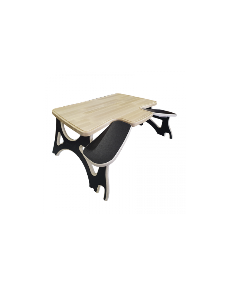 BERGEON 78000-N101000 - Établi transportable et pliable avec plateau en hêtre massif