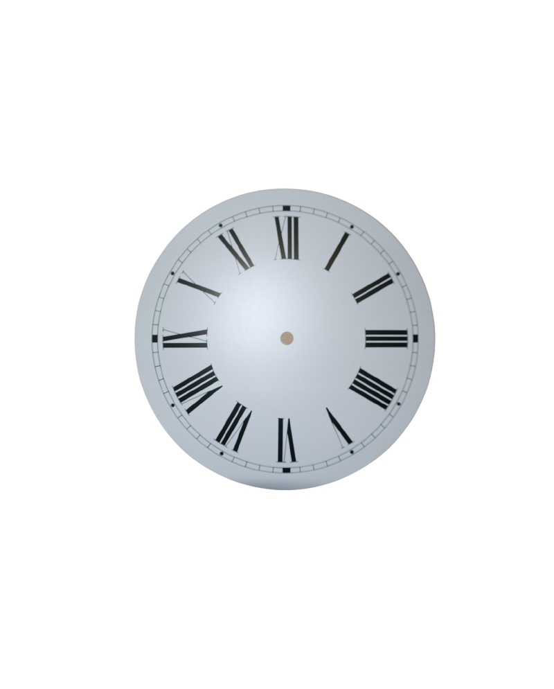 Cadran de comtoise, aluminium, plat