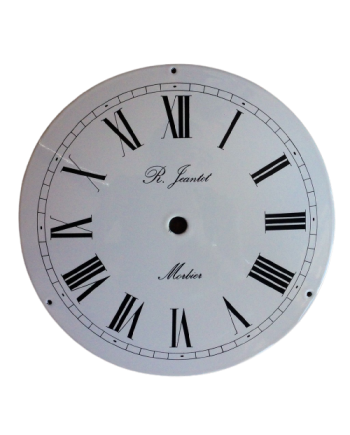 Cadran émaillé, bombé, chiffres romain