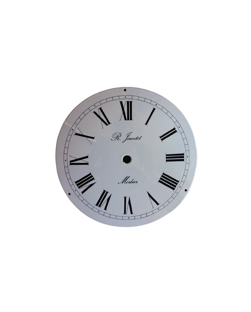 Cadran émaillé, bombé, chiffres romain