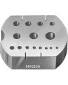 BERGEON 30205 - Enclume en acier avec 15 trous et 4 fentes