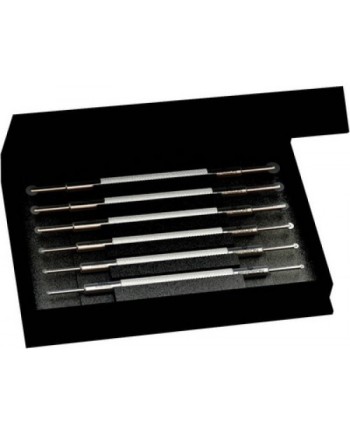 BERGEON 1895-AC6 - Assortiment de 6 fraises à roulettes doubles en acier trempé