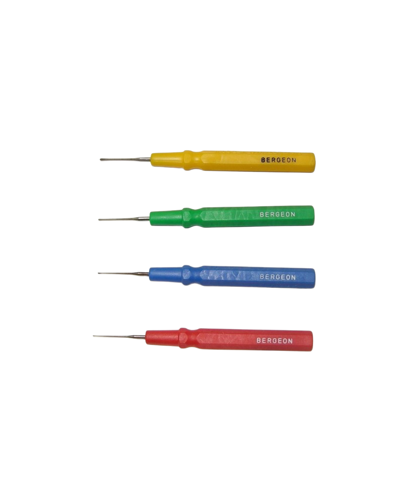 BERGEON 30102 - Pique-huile d'horloger avec manche couleur