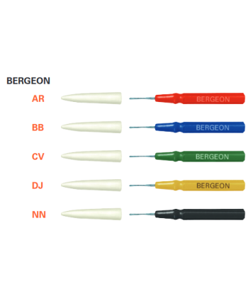 BERGEON 30102 - Pique-huile d'horloger avec manche couleur