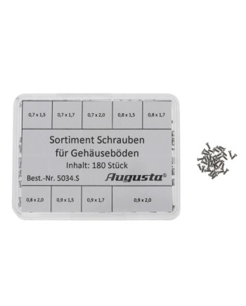 Assortiment de 180 vis pour fonds de boîtiers - AUGUSTA