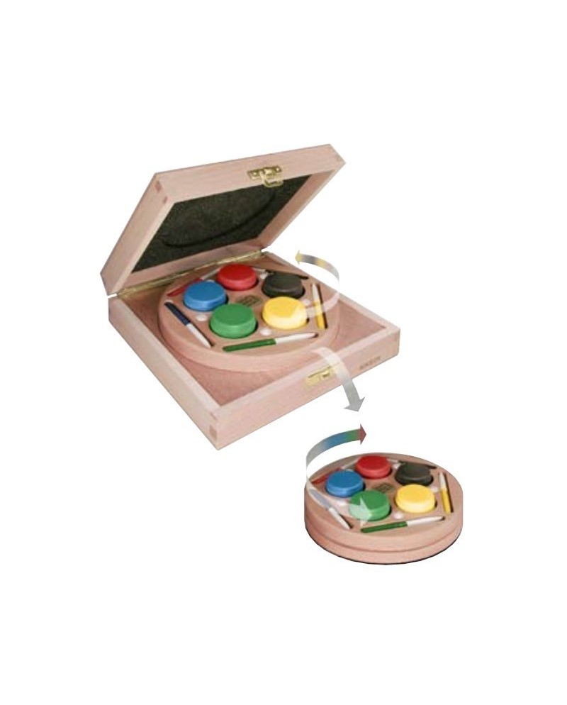 BERGEON 6885-CB - Coffret de 5 huiliers sur socle tournant avec pique-huile