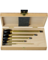 HOROTEC 02.027 - Coffret bois avec 5 mandrins