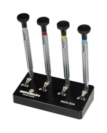 BERGEON 8404-S04 - Assortiment de 4 chasse-aiguilles à tête tournante