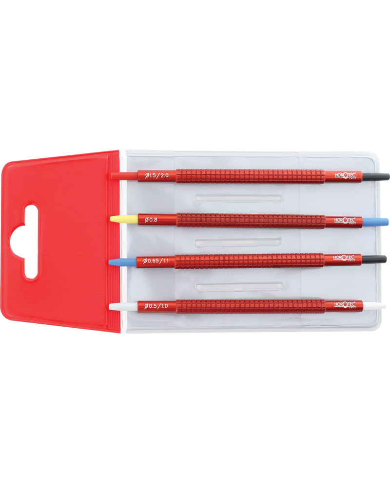 HOROTEC 05.020 - Assortiment de 4 outils à poser les aiguilles