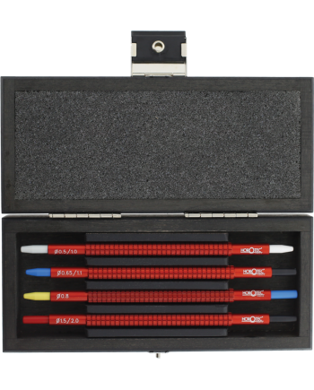 HOROTEC 05.023 - Assortiment d'outils à poser les aiguilles en coffret
