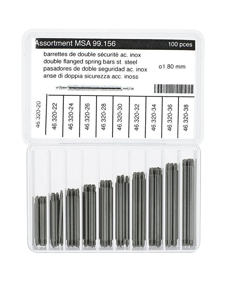 Assortiment de barrettes double sécurité - HOROTEC