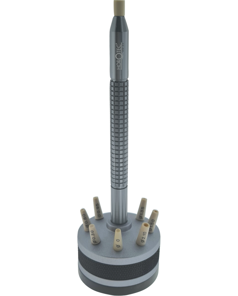 HOROTEC 05.031 - Outil à poser les aiguilles sur socle tournant