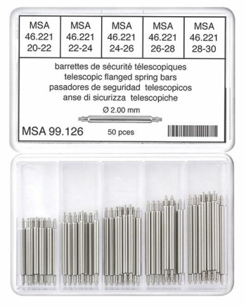 Assortiment de barrettes de sécurité télescopiques - HOROTEC