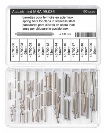 Assortiment de barrettes pour fermoirs - HOROTEC