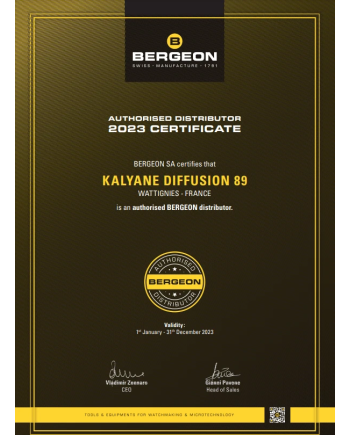 BERGEON 7825 - Brucelles aux barrettes pour pose et dépose de bracelets embouts 1,00 mm remplaçables