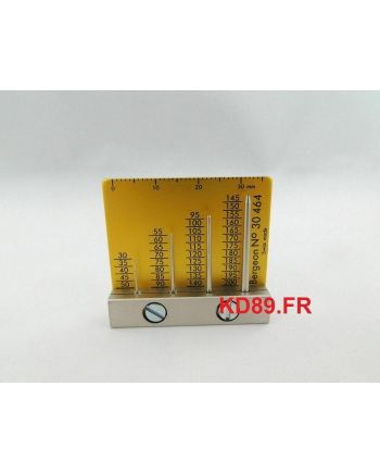 BERGEON 30464 - Jauge pour calibrer les trous d'aiguilles