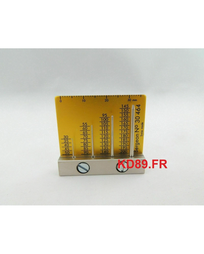 BERGEON 30464 - Jauge pour calibrer les trous d'aiguilles