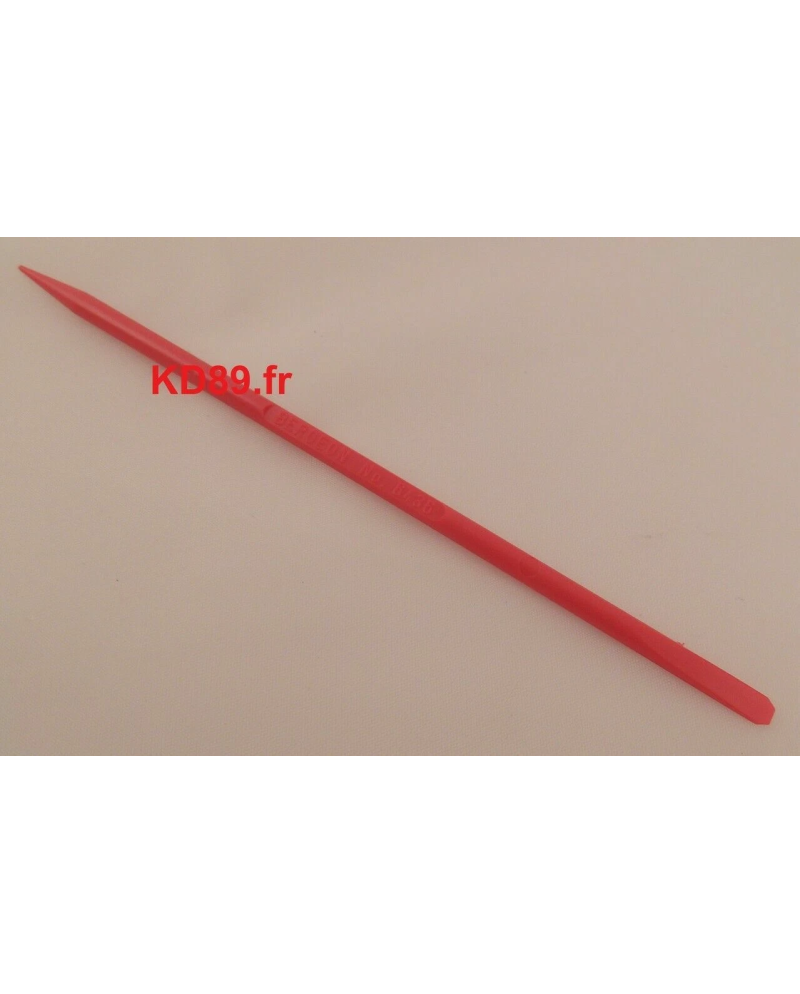 BERGEON 6436 - Cheville en plastique rouge pointue et plate Ø 4 mm