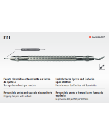 BERGEON 8111 - Outil aux barrettes avec mandrin