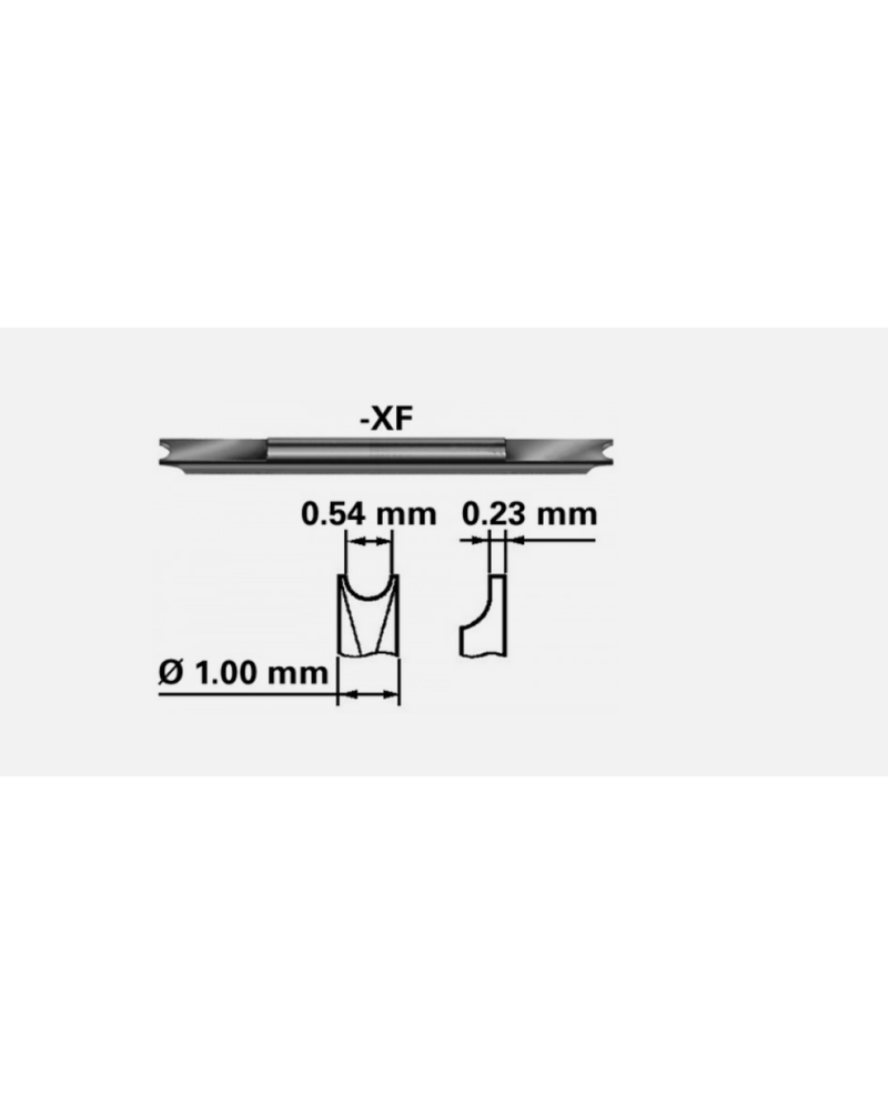 BERGEON 6825-XF - Fourchette de rechange extra-fine pour pince 6825