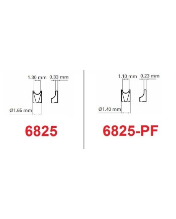 BERGEON 6825-F / 6825-FF - Fourchette de rechange pour pince 6825