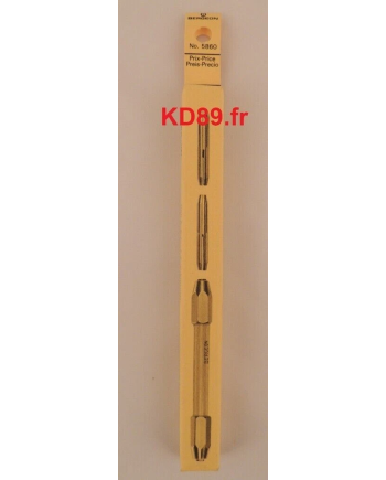 BERGEON 5860 - Mandrin double à tête hexagonale