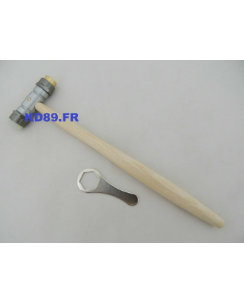 BERGEON 30417 - Marteau bi-matériaux à embouts interchangeables