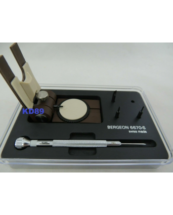 BERGEON 6670-S - Étau troisième main pour bracelet sur socle bois