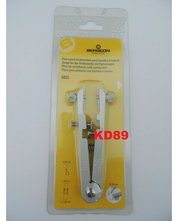 BERGEON 6825-PF - Pince pour poser les bracelets de montres pointe fine