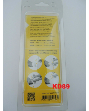 BERGEON 6825-PF - Pince pour poser les bracelets de montres pointe fine