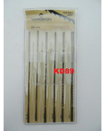BERGEON 6651-ASS – Assortiment de 72 lames de scie