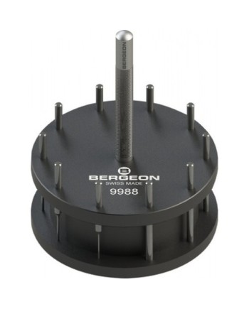 BERGEON 9988 - Assortiment de 10 goupilles à déchasser avec porte-goupille