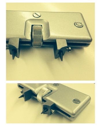 HOROTEC 07.208 - Clef pointue à 2 mors pour fonds vissés