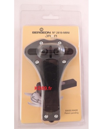 BERGEON 2819-MINI - Clé Jaxa mini pour fonds de boîtes vissés