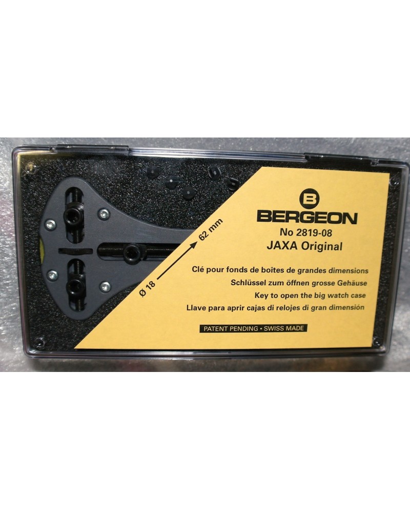 BERGEON 2819-08 - Clé Jaxa pour fonds de boîtes de montres vissés