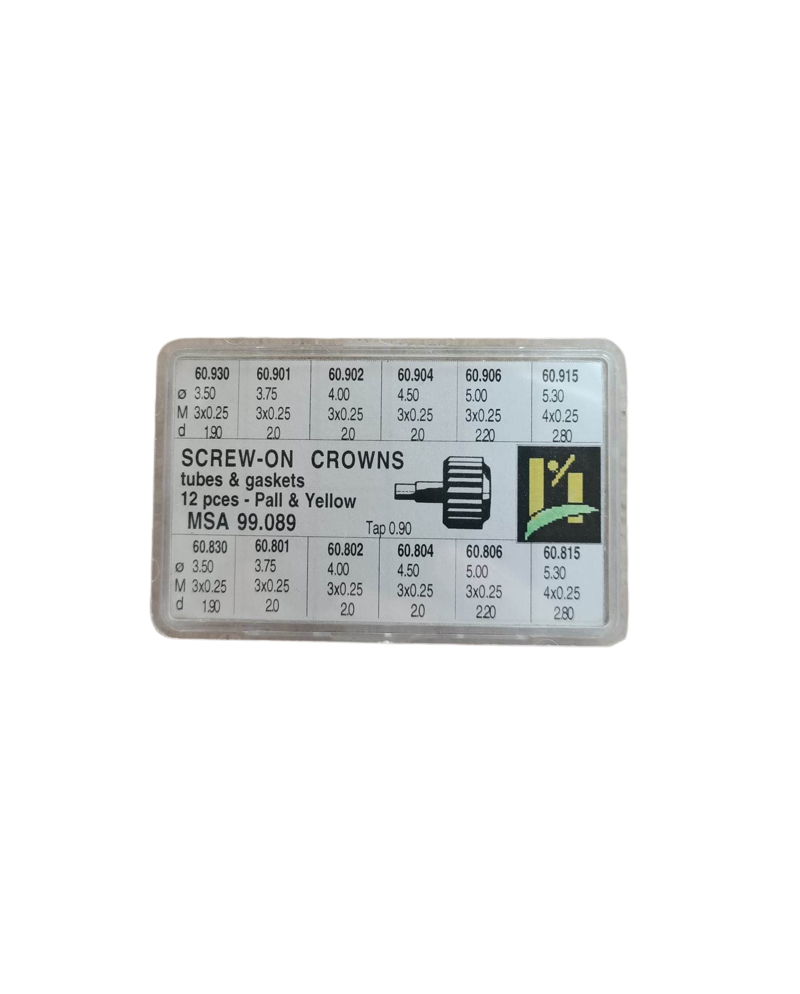 Assortiment de couronnes à vis - HOROTEC